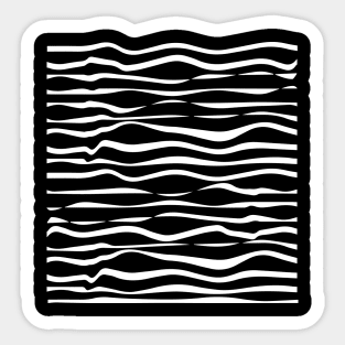 Geometric deformed Lines Sticker